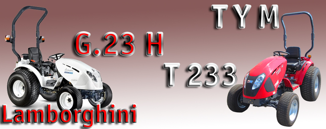Минитрактор TYM T233 Lamborghini Green Pro G.23 H - G.27 H - G.30 H 